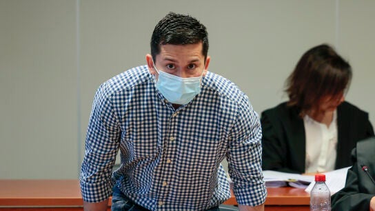 Imagen de Nacho Palma, autor confeso de la desaparici&oacute;n del cuerpo de Marta Calvo, en la Audiencia de Valencia donde est&aacute; siendo juzgado.