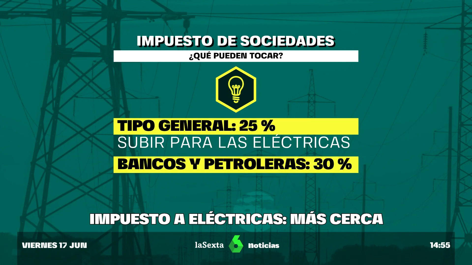 impuestos a electricas