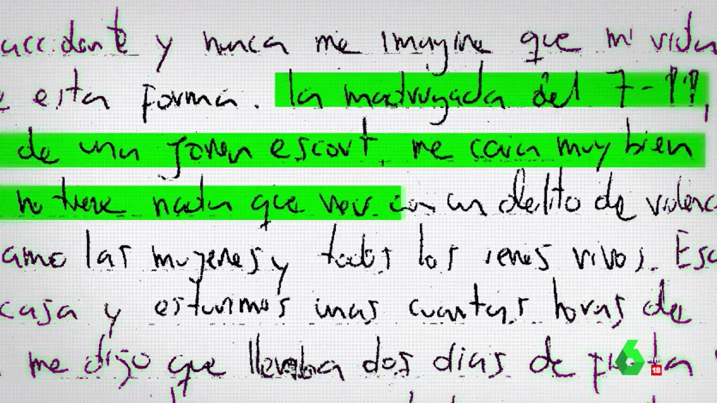 La carta que Jorge Ignacio Palma entregó a la Policía para confesar lo que ocurrió con Marta Calvo: "Me dejé llevar por el pánico" La carta que Jorge Ignacio Palma entregó a la Policía para confesar lo que ocurrió con Marta Calvo: "Me dejé llevar por el pánico"
