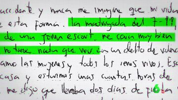 La carta que Jorge Ignacio Palma entregó a la Policía para confesar lo que ocurrió con Marta Calvo: "Me dejé llevar por el pánico"