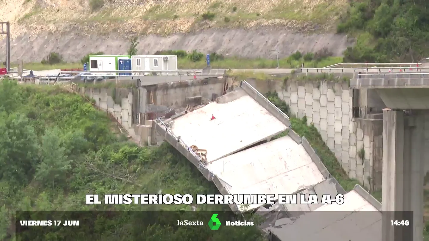 Misterioso derrumbe en la A6 Misterioso derrumbe en la A6