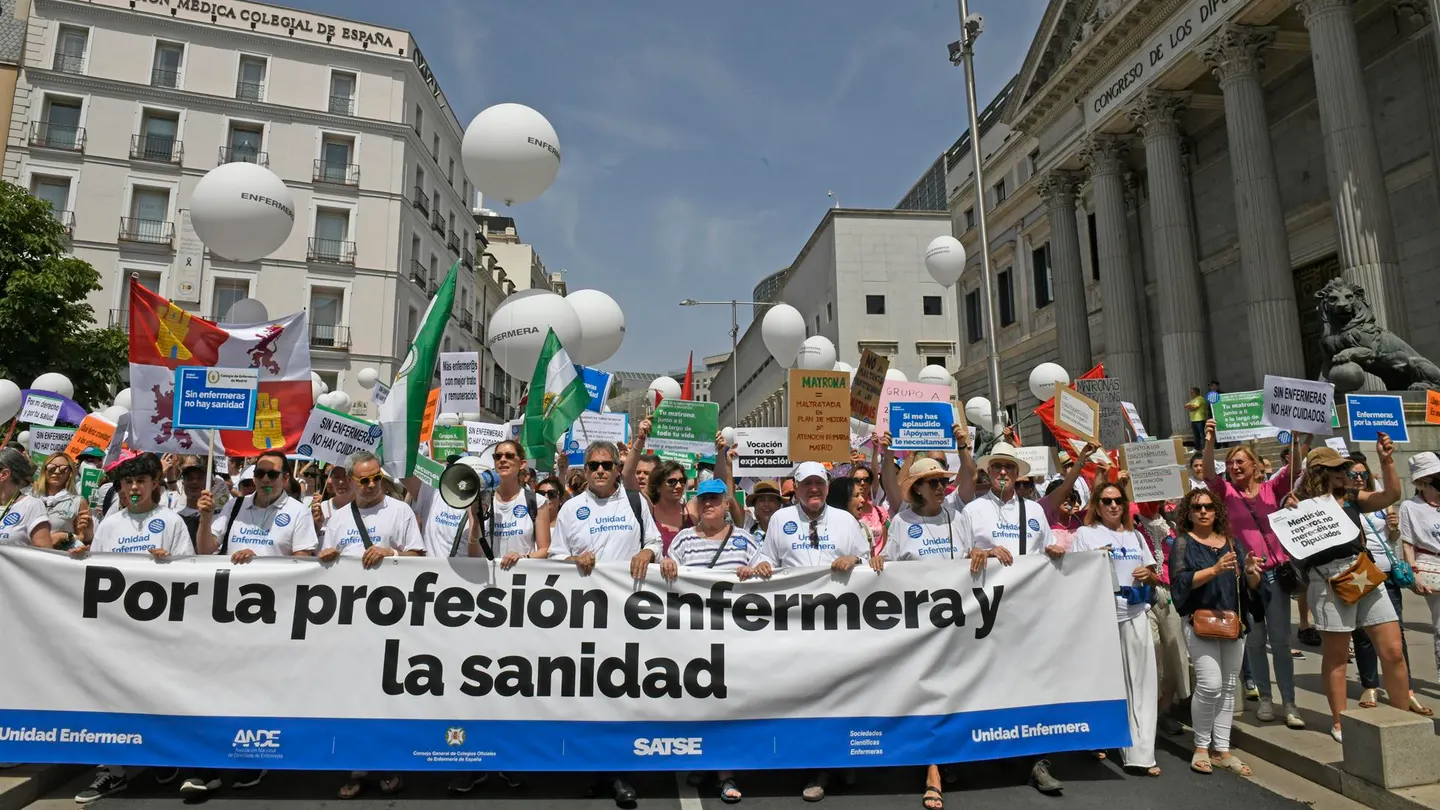 Manifestación de enfermeras Manifestación de enfermeras