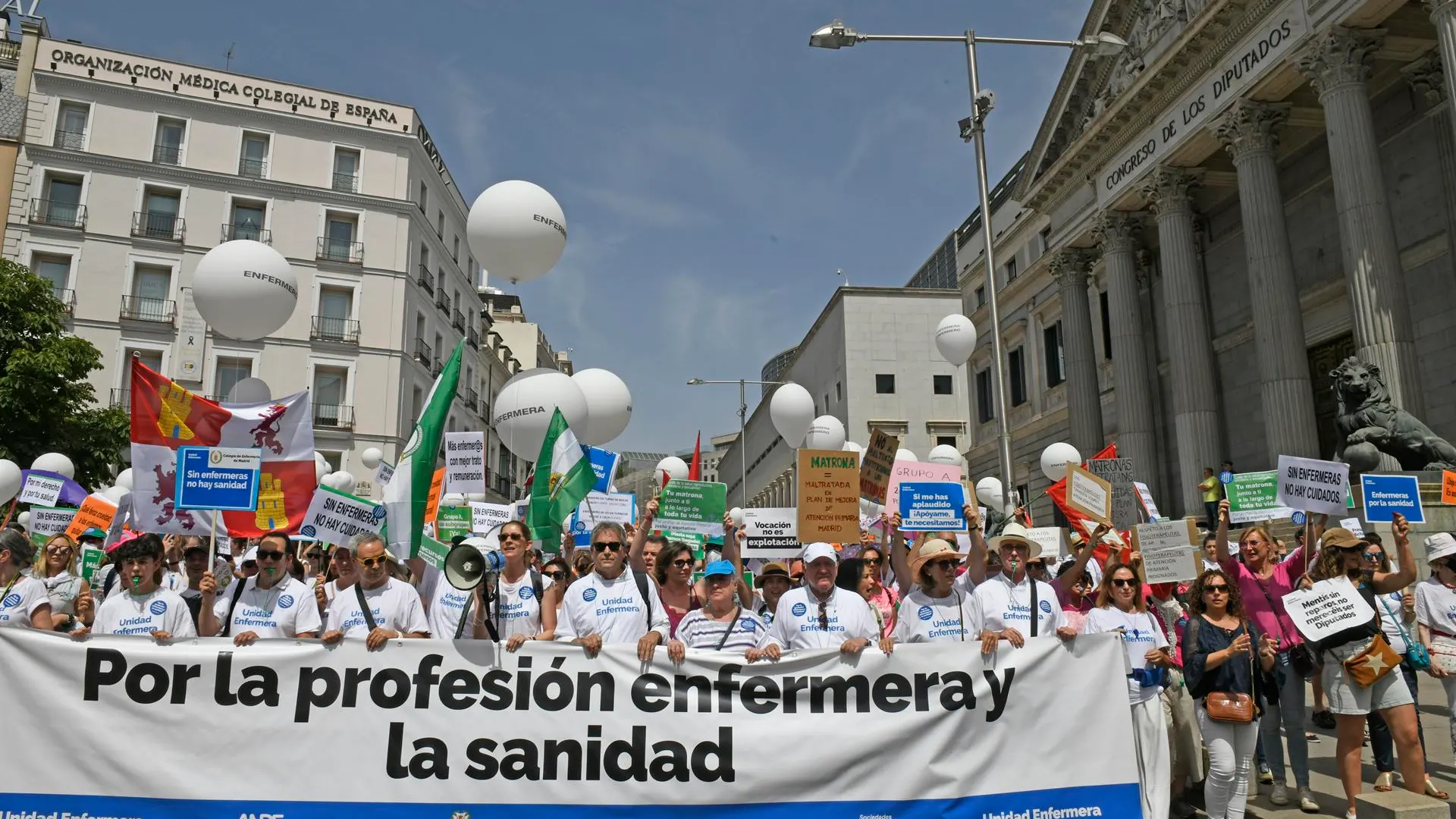 Manifestación de enfermeras 