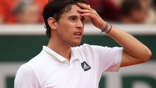 Dominic Thiem, en un partido Dominic Thiem, en un partido