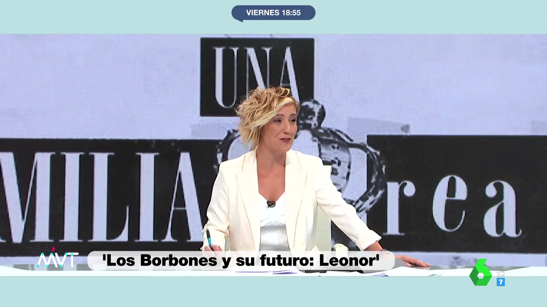 Los Borbones: una familia Real | La contundente reacción de Cristina Pardo al consejo del rey Juan Carlos a su hijo Felipe