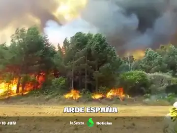 Las llamas calcinan ya 20.000 hectáreas y 7 pueblos siguen desalojados en la Sierra de la Culebra (Zamora) 