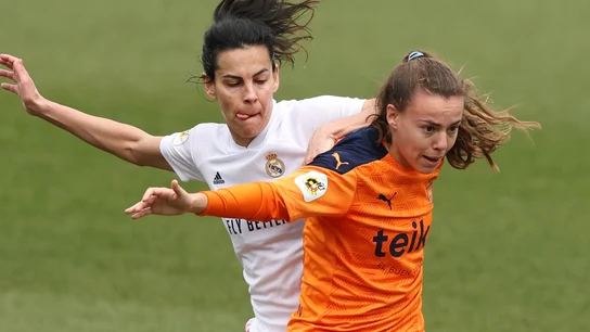 Candela Andújar, en un partido contra el Real Madrid Candela Andújar, en un partido contra el Real Madrid