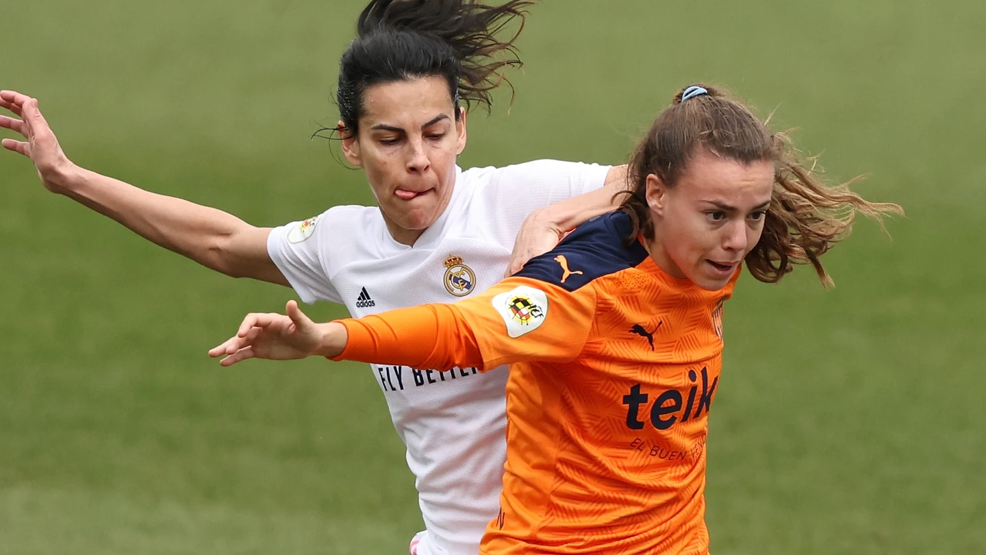 Candela Andújar, en un partido contra el Real Madrid Candela Andújar, en un partido contra el Real Madrid