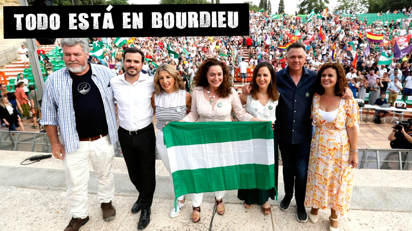 Un momento del acto electoral de "Por Andalucía" en la localidad sevillana de Dos Hermanas Un momento del acto electoral de "Por Andalucía" en la localidad sevillana de Dos Hermanas