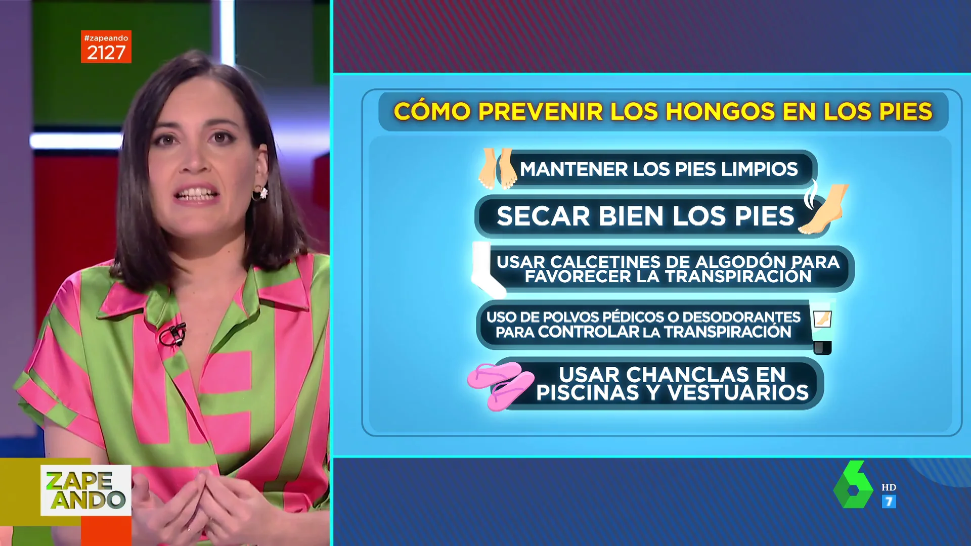 Boticaria García explica cómo prevenir los hongos en los pies