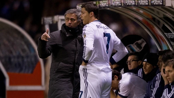 Cristiano Ronaldo y José Mourinho