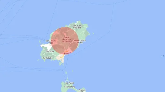 Esto es lo que ocupan 30.000 hectáreas en Ibiza. Esto es lo que ocupan 30.000 hectáreas en Ibiza.