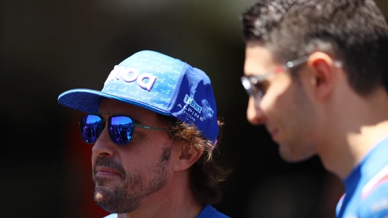Fernando Alonso y Esteban Ocon Fernando Alonso y Esteban Ocon