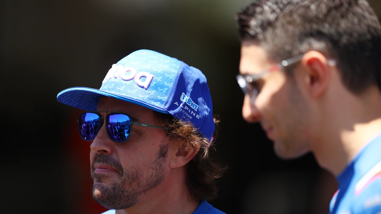 Fernando Alonso y Esteban Ocon Fernando Alonso y Esteban Ocon