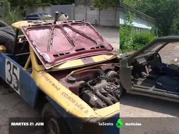 Los vehículos de la guerra en Ucrania: ambulancias y coches de carrera tuneados para el conflicto