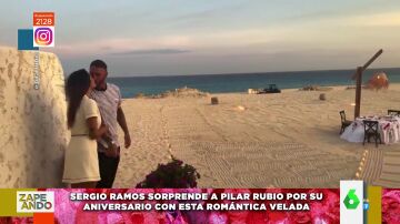 Pilar Rubio y Sergio Ramos celebran su tercer aniversario 