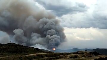 Estabilizado el incendio de la sierra de El Perdón tras la intervención de la UME y los bomberos de Navarra