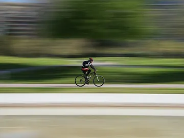 Ciclista en carretera Ciclista en carretera