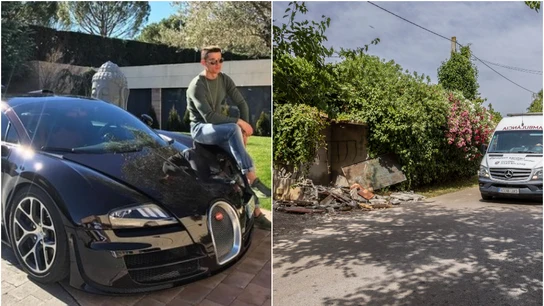 El Bugatti Veyron de Cristiano Ronaldo acaba destrozado en un accidente en Mallorca El Bugatti Veyron de Cristiano Ronaldo acaba destrozado en un accidente en Mallorca