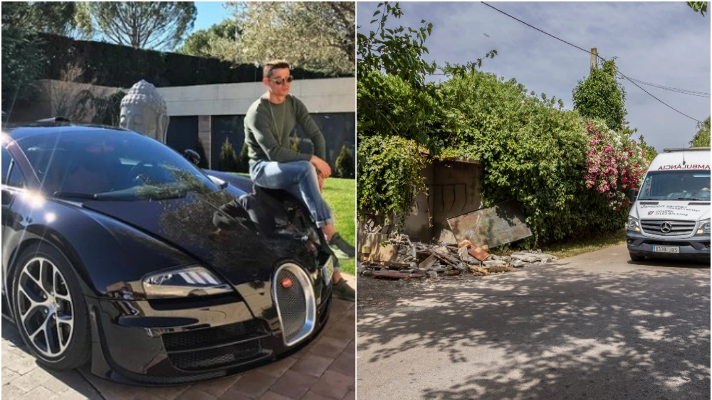 El Bugatti Veyron de Cristiano Ronaldo acaba destrozado en un accidente en Mallorca El Bugatti Veyron de Cristiano Ronaldo acaba destrozado en un accidente en Mallorca