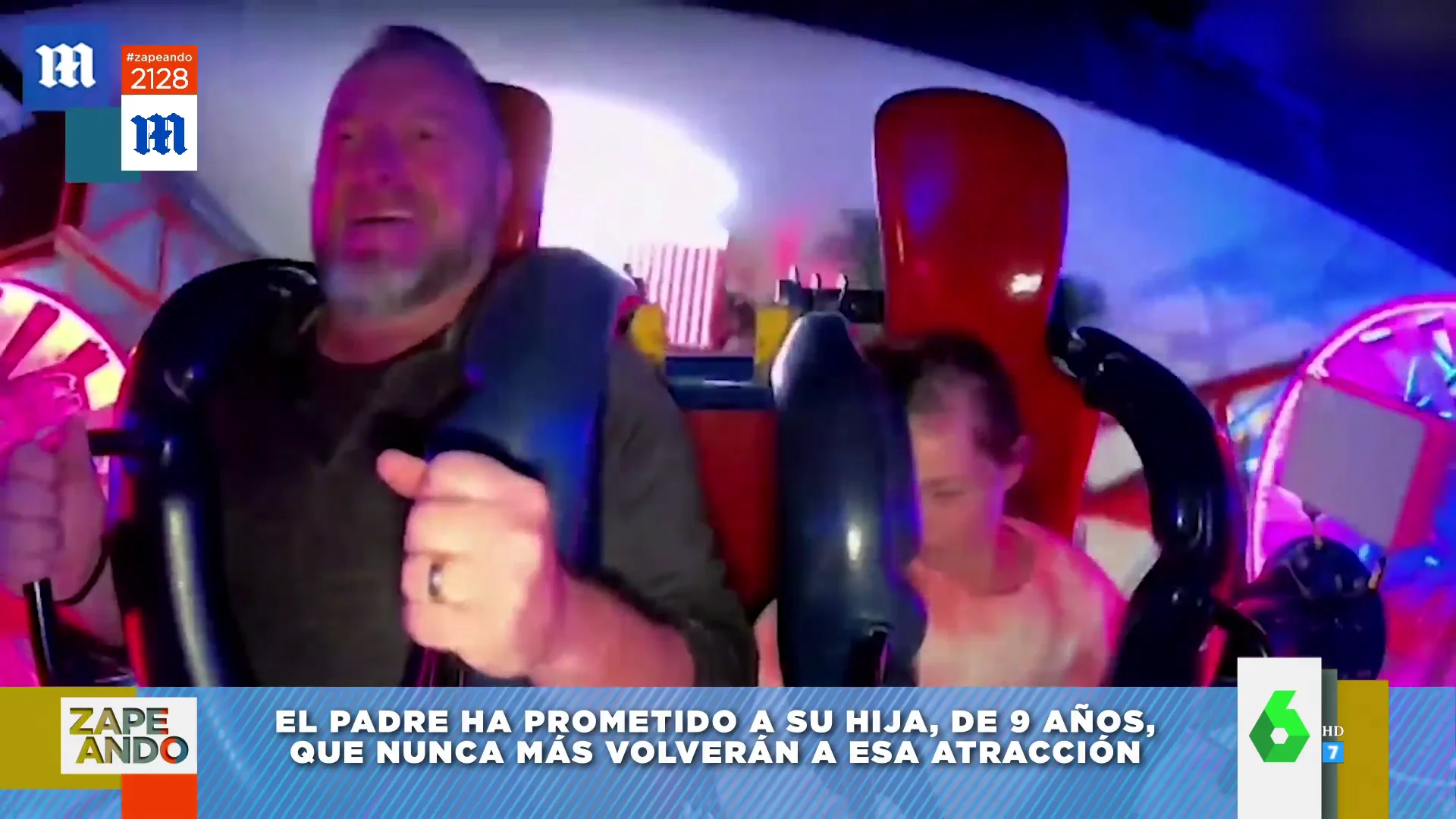 Una niña se desmaya en una atracción de feria