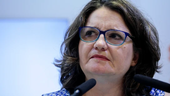 La vicepresidenta de la Generalitat y coportavoz de Compromís, Mónica Oltra, tras su dimisión. La vicepresidenta de la Generalitat y coportavoz de Compromís, Mónica Oltra, tras su dimisión.