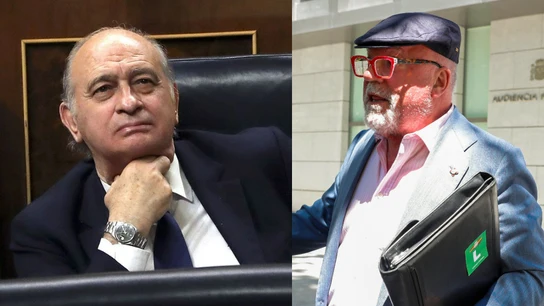 Jorge Fernández Díaz y el excomisario Villarejo Jorge Fernández Díaz y el excomisario Villarejo