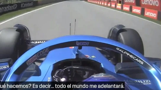 El momento en el que Fernando Alonso se enteró de los problemas de motor de su Alpine El momento en el que Fernando Alonso se enteró de los problemas de motor de su Alpine