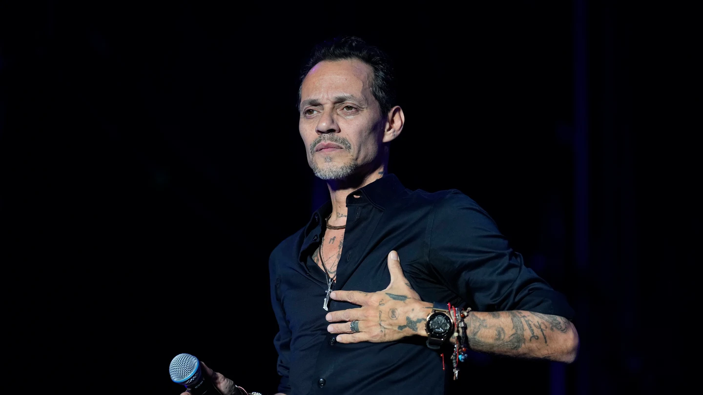 Marc Anthony, durante su concierto en Madrid Marc Anthony, durante su concierto en Madrid
