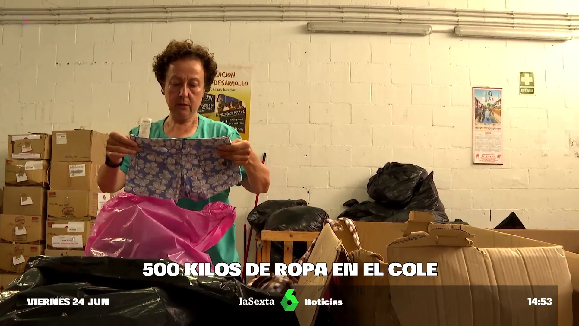 Segunda vida de ropa olvidada en el colegio