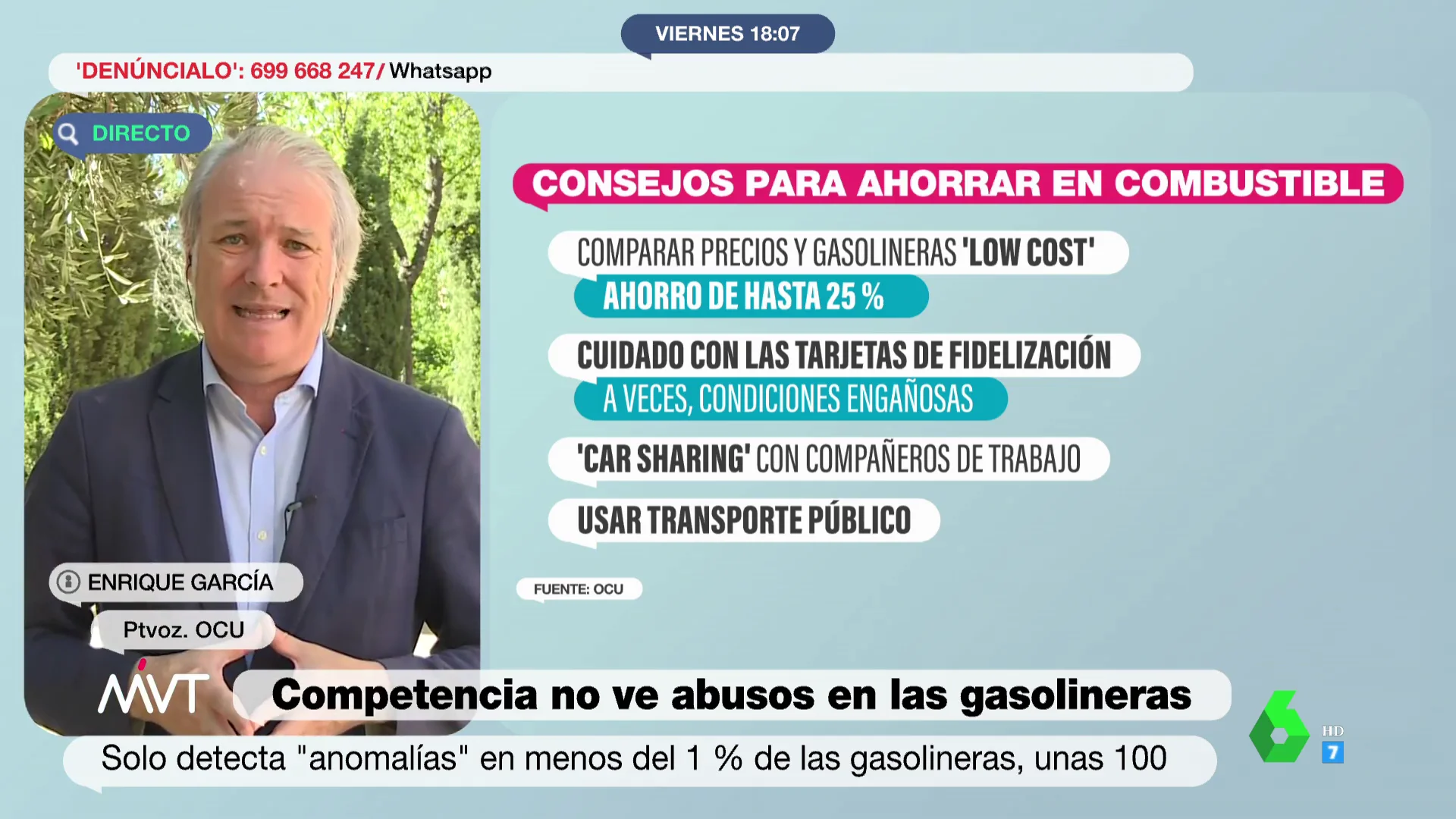 Los 4 consejos de la OCU para ahorrar en gasolina