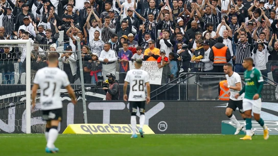La afición del Corinthians, en un partido de su equipo La afición del Corinthians, en un partido de su equipo
