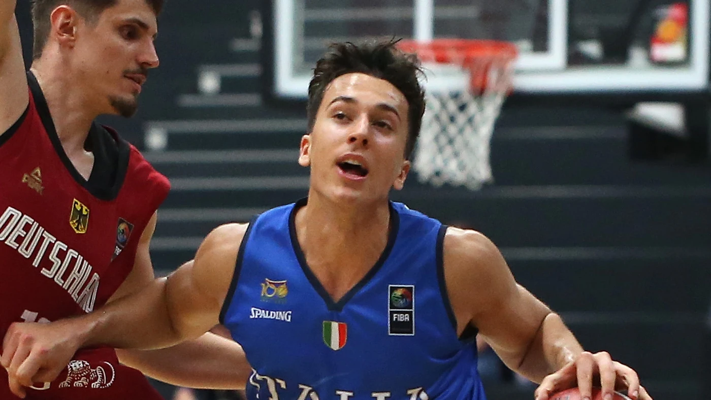 Matteo Spagnolo, en un partido con Italia