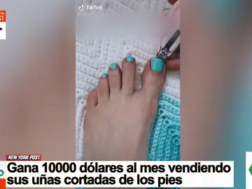 Gana 10.000 dóleres vendiendo sus uñas de los pies