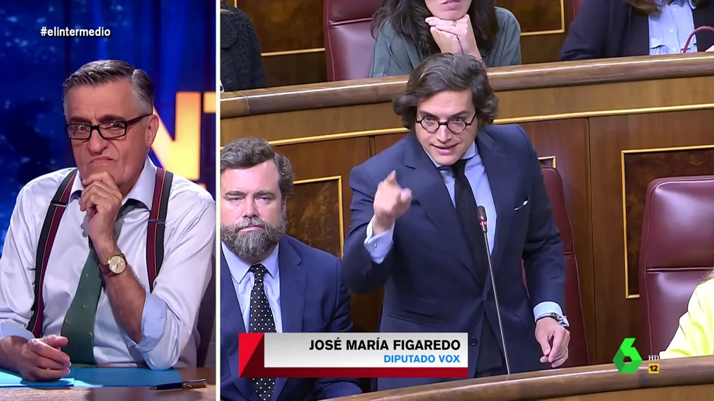 El Gran Wyoming flipa con el sustituto de Macarena Olona en el Congreso: "José María Melenas, el azote de los menas" El Gran Wyoming flipa con el sustituto de Macarena Olona en el Congreso: "José María Melenas, el azote de los menas"