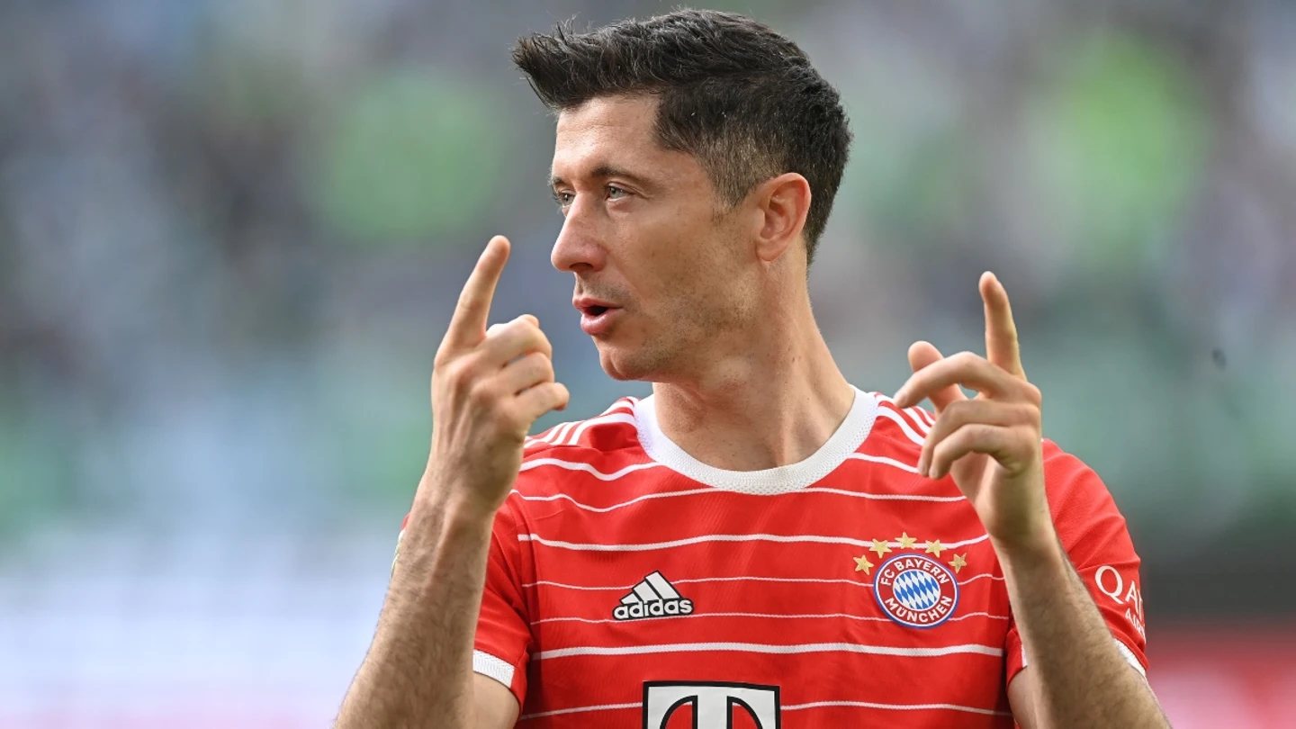 Robert Lewandowski, con el Bayern Robert Lewandowski, con el Bayern