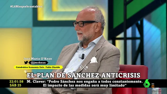 José María O'Kean: "La gente no va a llegar a final de mes y vamos a tener un problema gordo" José María O'Kean: "La gente no va a llegar a final de mes y vamos a tener un problema gordo"