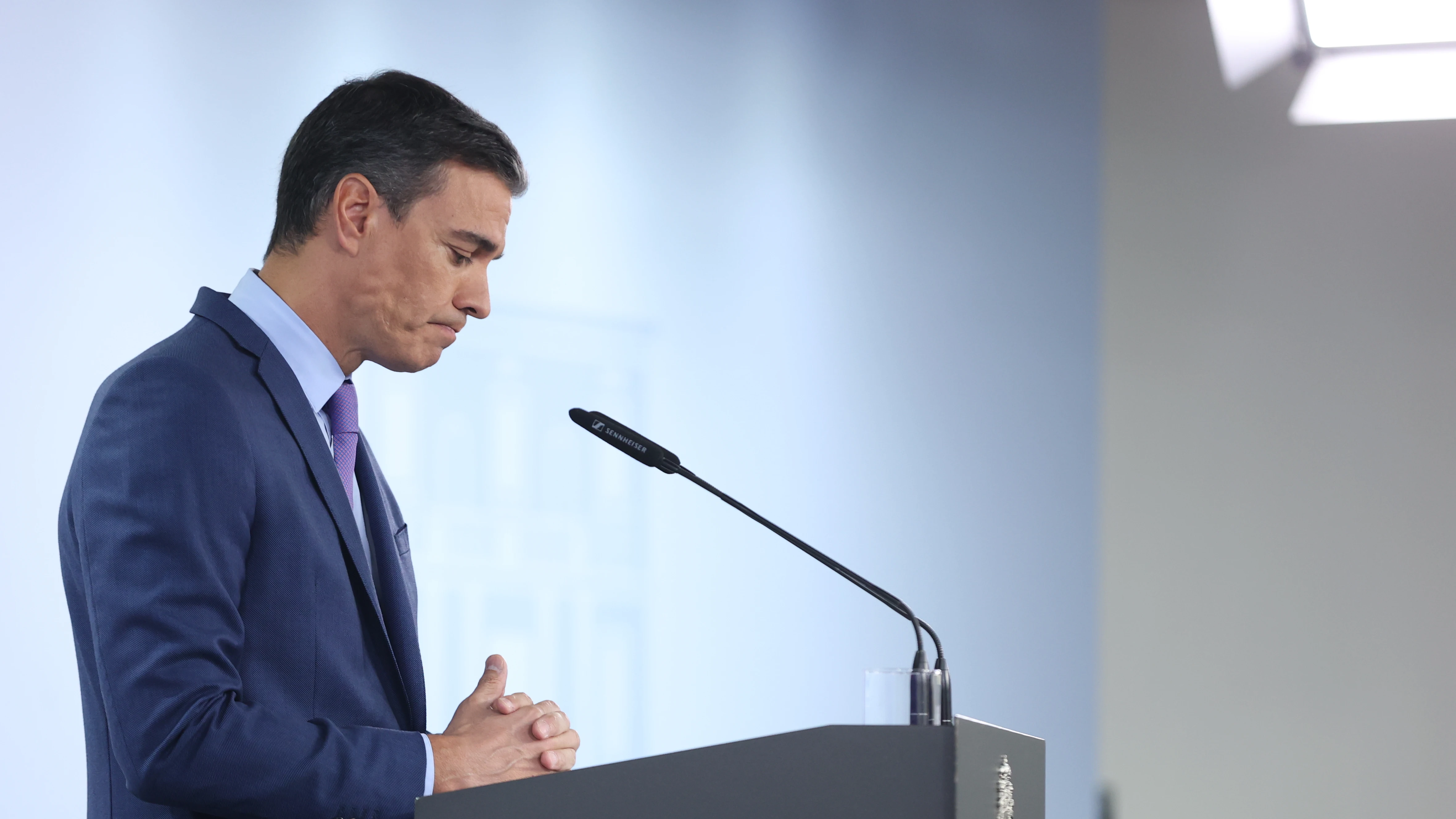 Pedro Sánchez, durante el anuncio del nuevo plan anticrisis del Gobierno