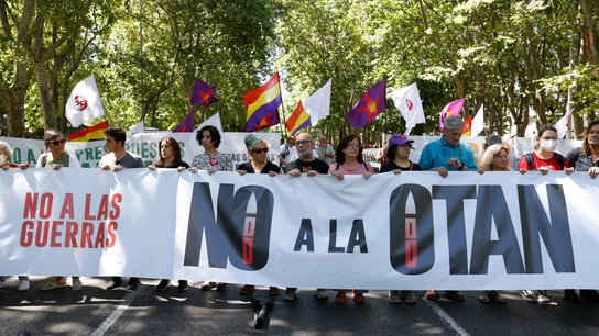 Manifestación en contra de la OTAN celebrada en Madrid Manifestación en contra de la OTAN celebrada en Madrid