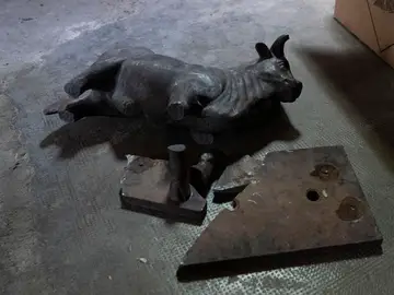Torico de Teruel destrozado Torico de Teruel destrozado