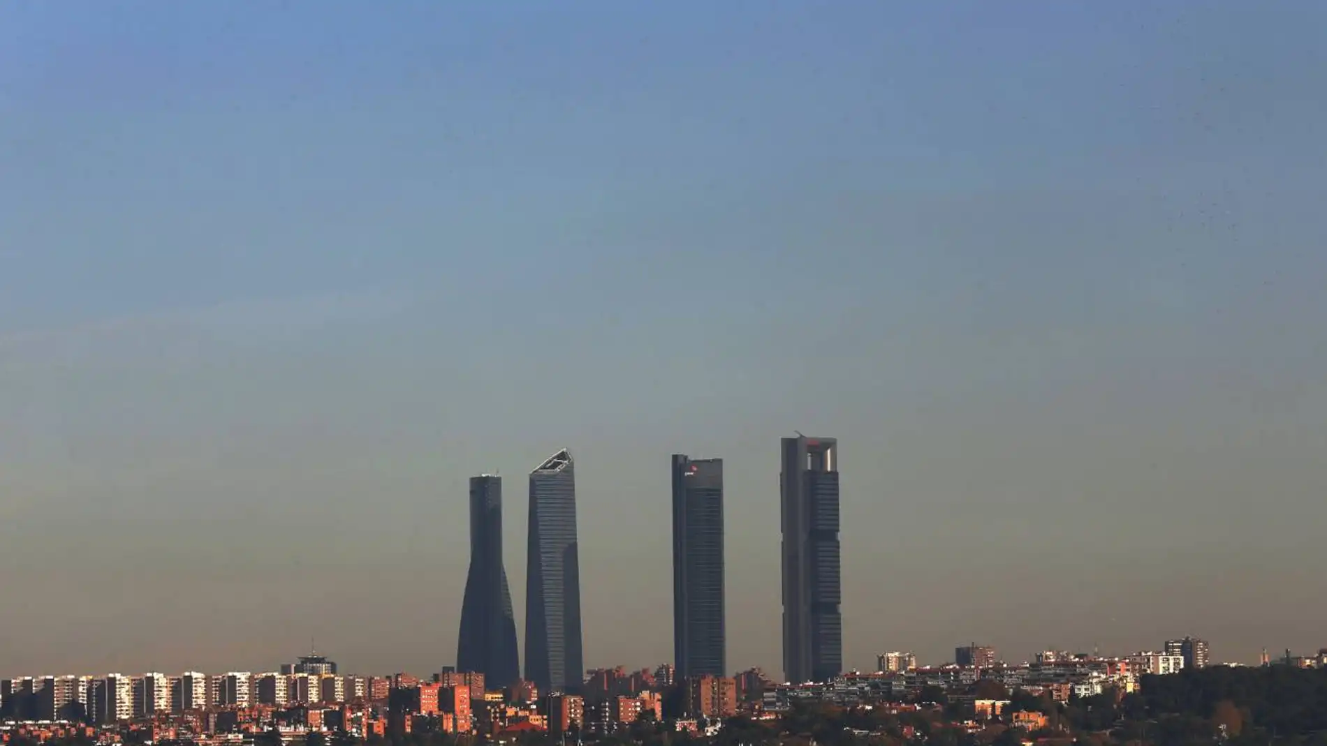 Contaminación en el cielo de Madrid