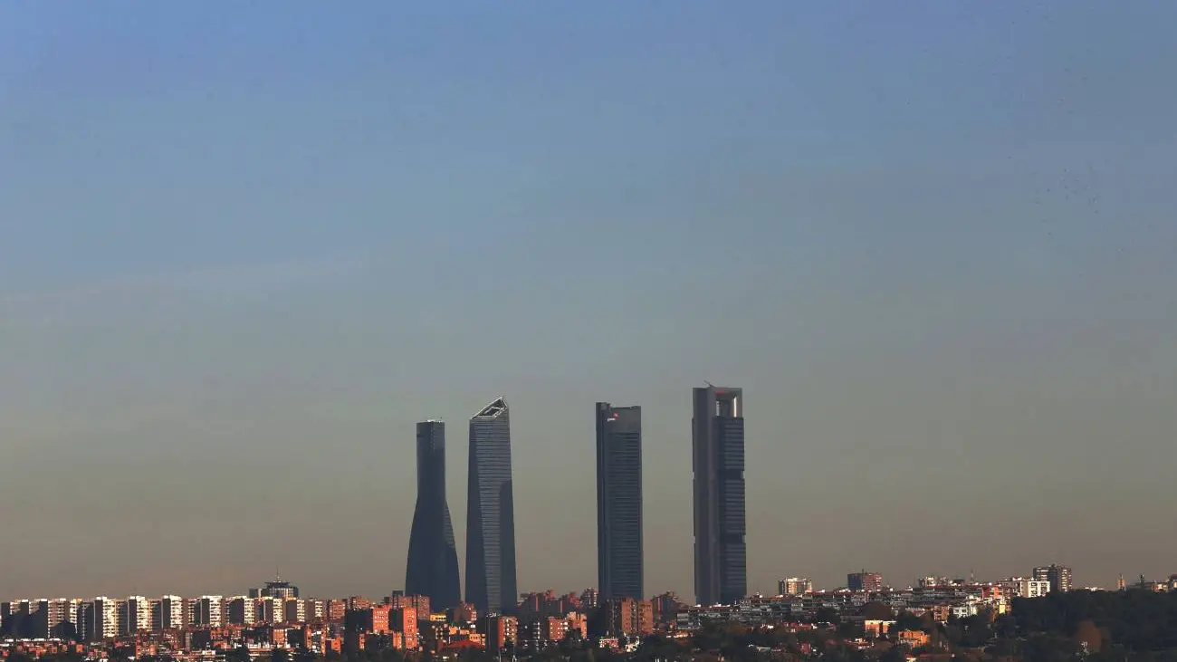 Contaminación en el cielo de Madrid