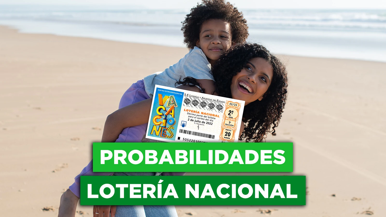 Estas son las probabilidades de ganar el premio de la Lotería Nacional de Vacaciones