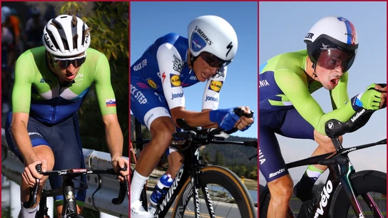 Pogacar, Mas y Roglic Pogacar, Mas y Roglic