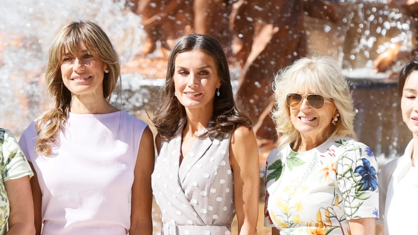 Begoña Gómez, la reina Letizia y Jill Biden Begoña Gómez, la reina Letizia y Jill Biden