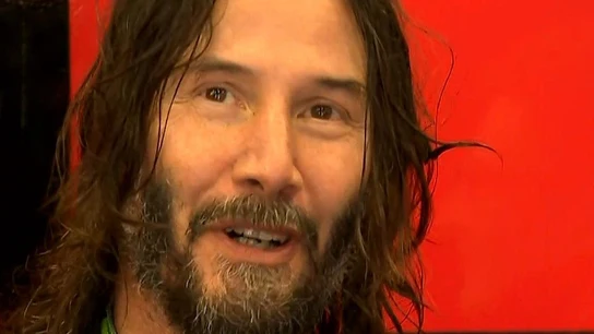 Keanu Reeves, en el box de Ferrari Keanu Reeves, en el box de Ferrari