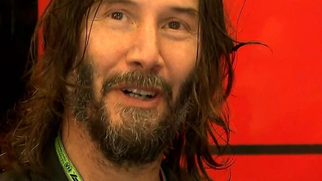 Keanu Reeves, en el box de Ferrari