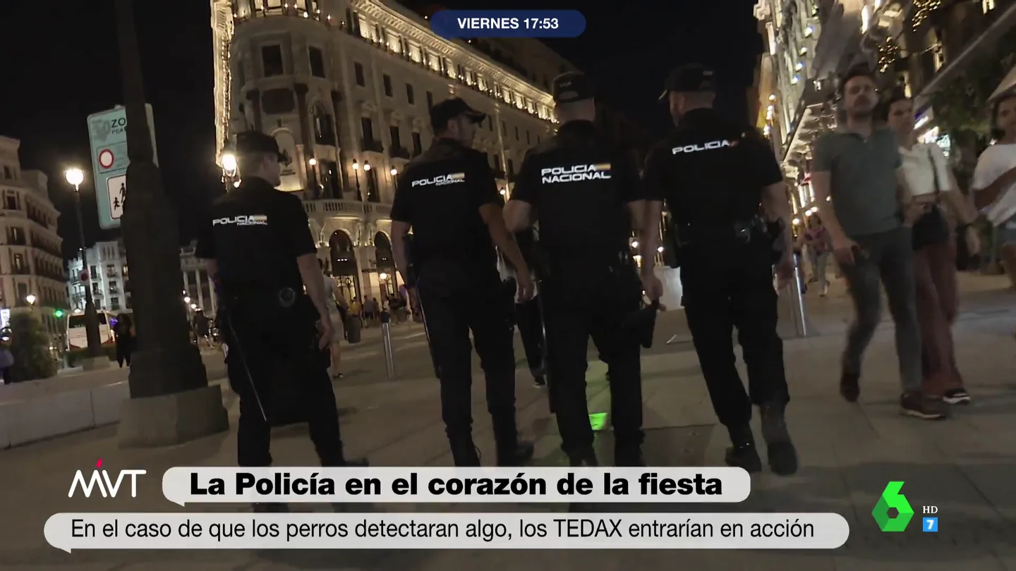 La Policía, en el corazón de la fiesta: así trabajan para asegurar los entornos del Orgullo y el Mad Cool de Madrid La Policía, en el corazón de la fiesta: así trabajan para asegurar los entornos del Orgullo y el Mad Cool de Madrid
