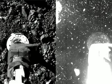 La nave espacial OSIRIS-REx entra en contacto con la superficie del asteroide Bennu La nave espacial OSIRIS-REx entra en contacto con la superficie del asteroide Bennu