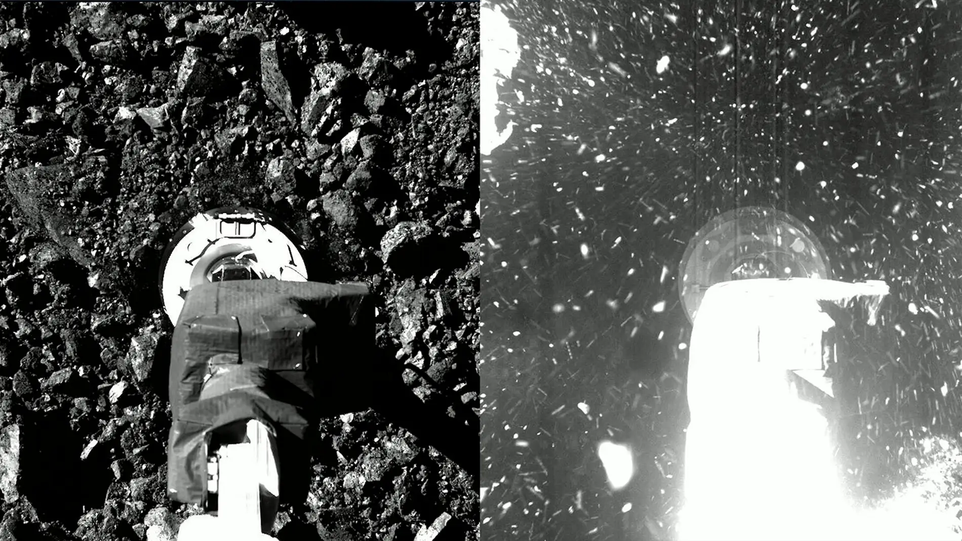 La nave espacial OSIRIS-REx entra en contacto con la superficie del asteroide Bennu